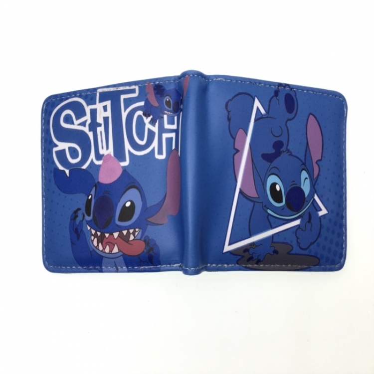 Lilo & Stitch Anime two fold  Short wallet 11X9.5CM 60G 