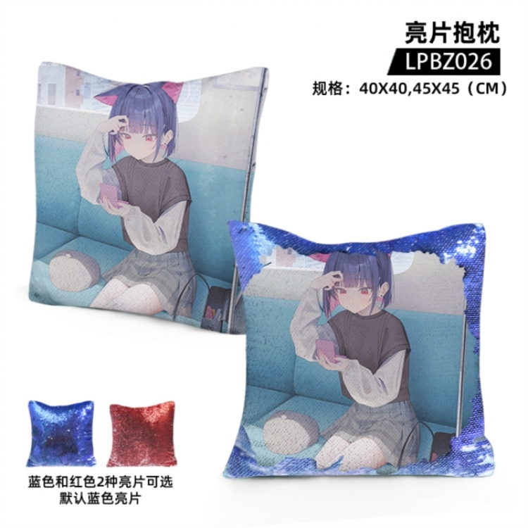 Azure Files Game glitter pillow 40x40cm