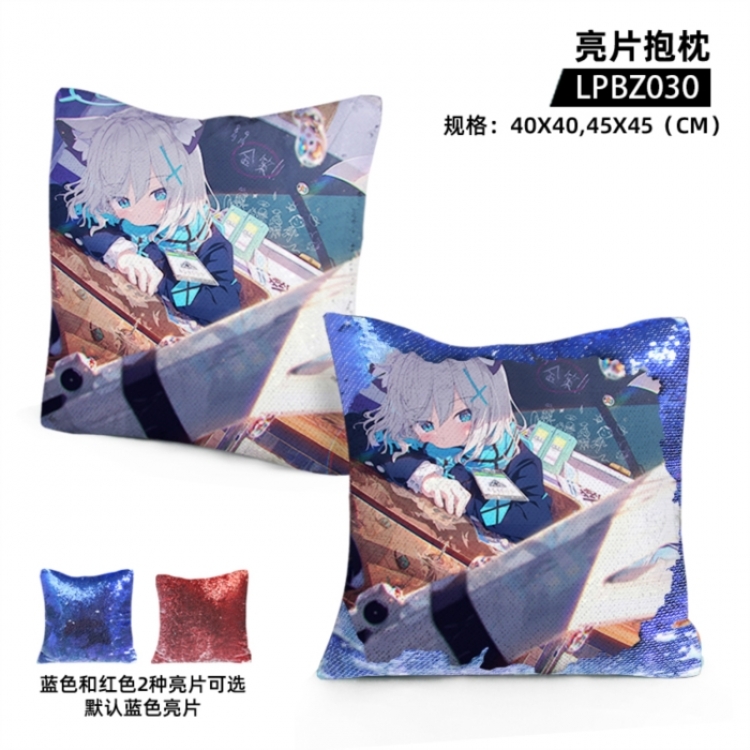 Azure Files Game glitter pillow 40x40cm
