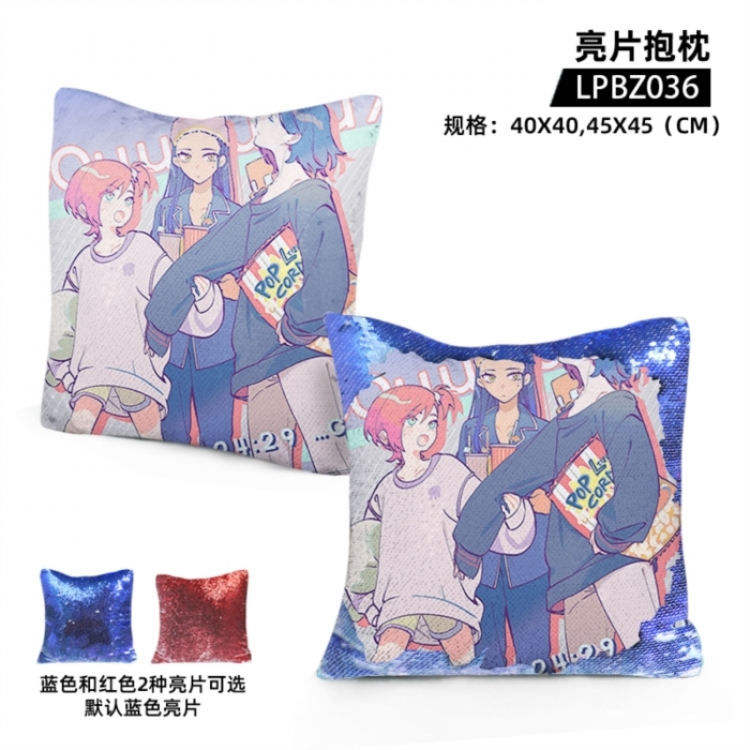 Gundam Game glitter pillow 40x40cm