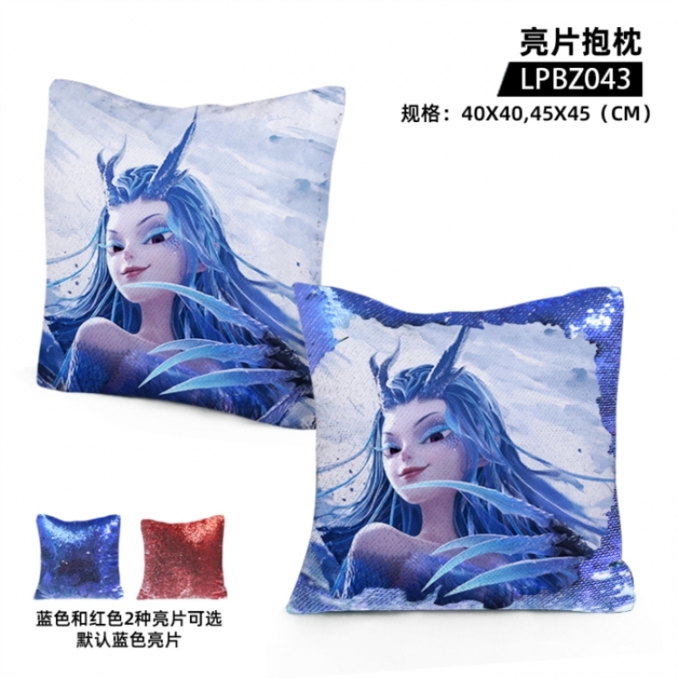 Nezha Movie sequin pillow 45x45cm