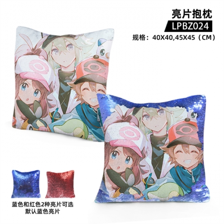 Pokemon Anime sequin pillow 45x45cm