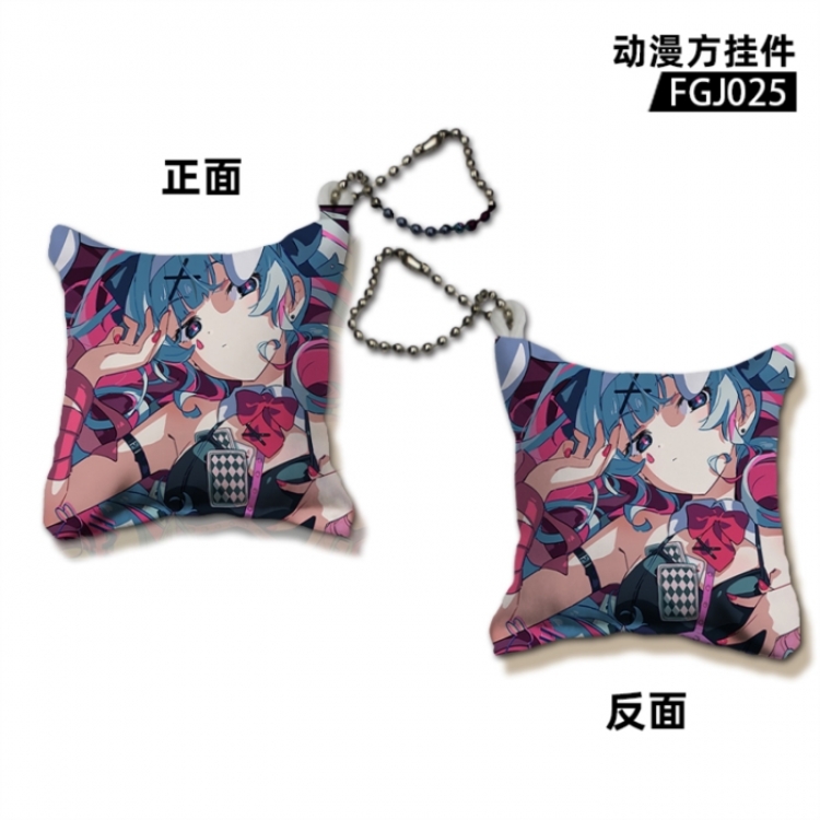 Hatsune Miku Game pillow keychain pendant