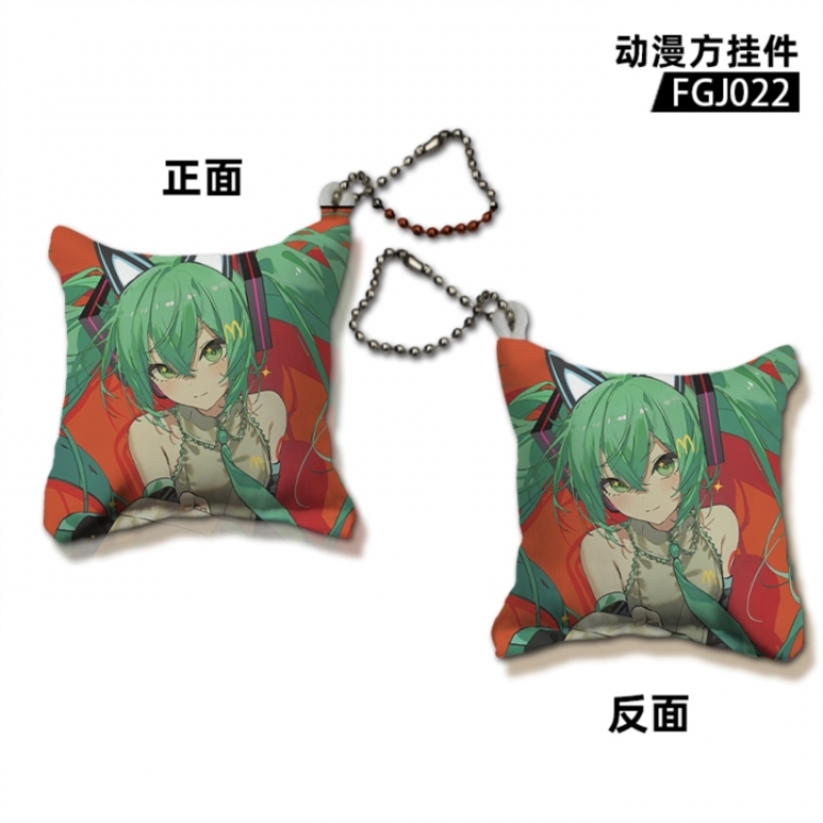 Hatsune Miku Game pillow keychain pendant