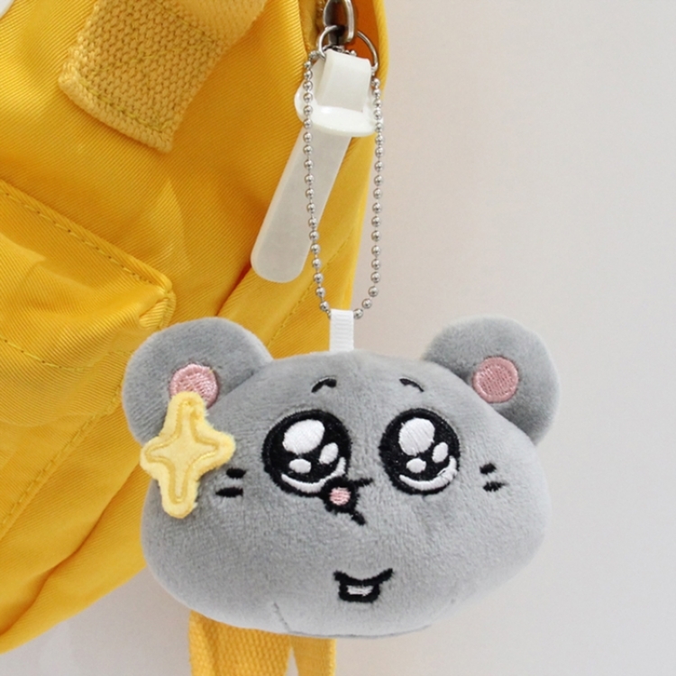 Mouse Head Crystal Super Soft PP Cotton Plush Toy Pendant 6x10x5cm price for 5 pcs
