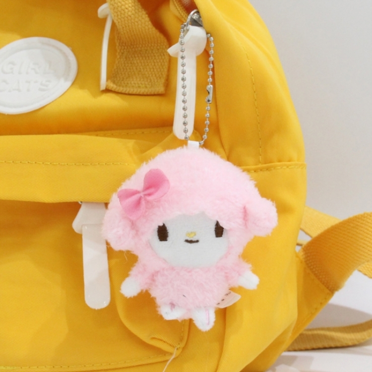  melody Woolen PP cotton plush toy pendant 9x7x4cm  price for 5 pcs