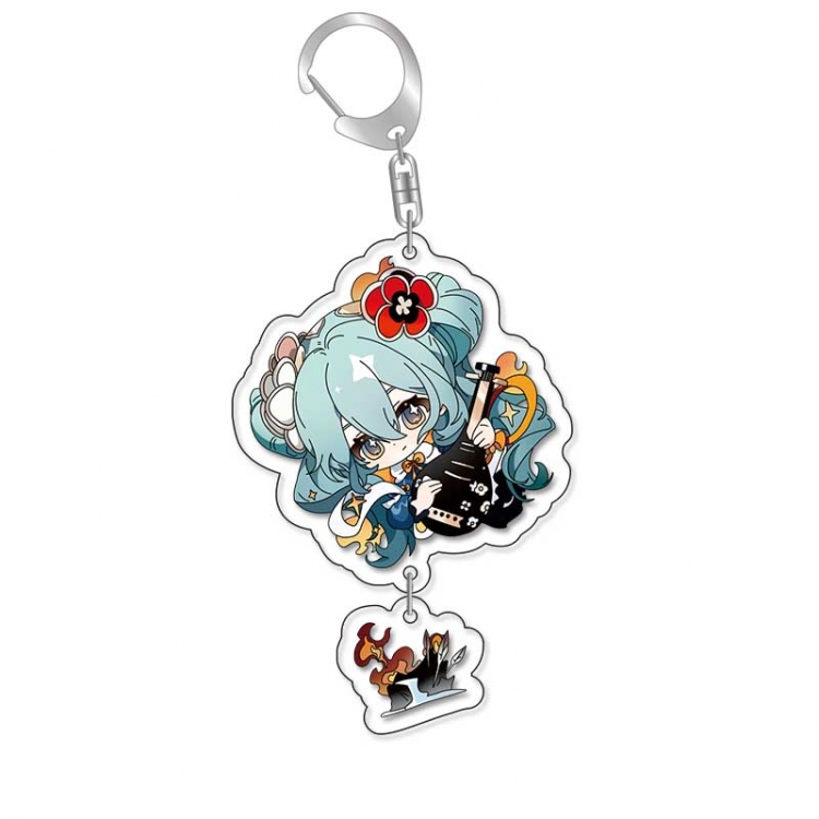 Hatsune Miku Anime acrylic Pendant Key Chain  price for 5 pcs