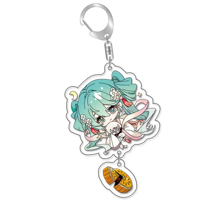 Hatsune Miku Anime acrylic Pendant Key Chain  price for 5 pcs