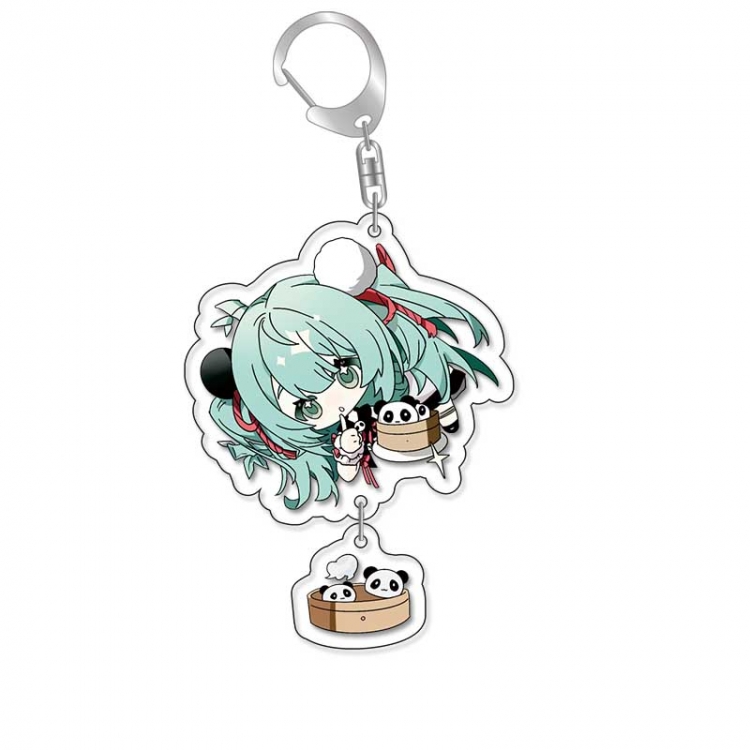 Hatsune Miku Anime acrylic Pendant Key Chain  price for 5 pcs