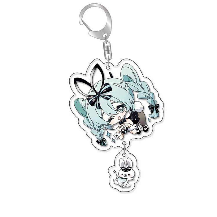 Hatsune Miku Anime acrylic Pendant Key Chain  price for 5 pcs