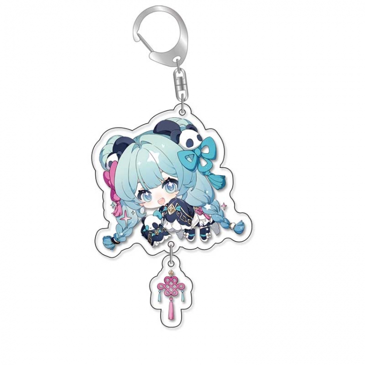 Hatsune Miku Anime acrylic Pendant Key Chain  price for 5 pcs