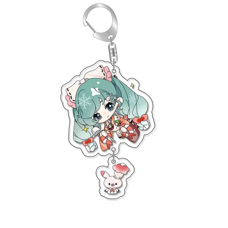 Hatsune Miku Anime acrylic Pendant Key Chain  price for 5 pcs