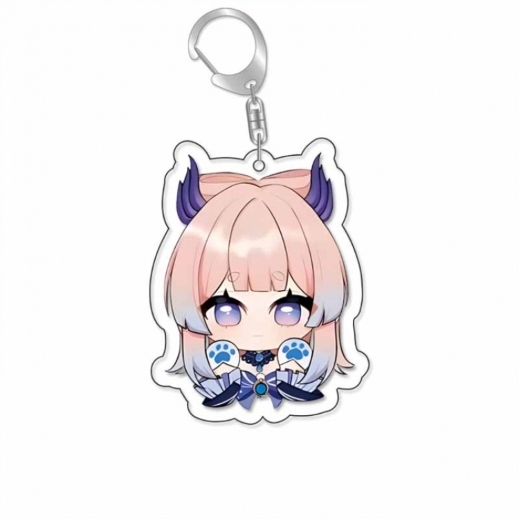 Genshin Impact Anime Acrylic Keychain Charm price for 5 pcs