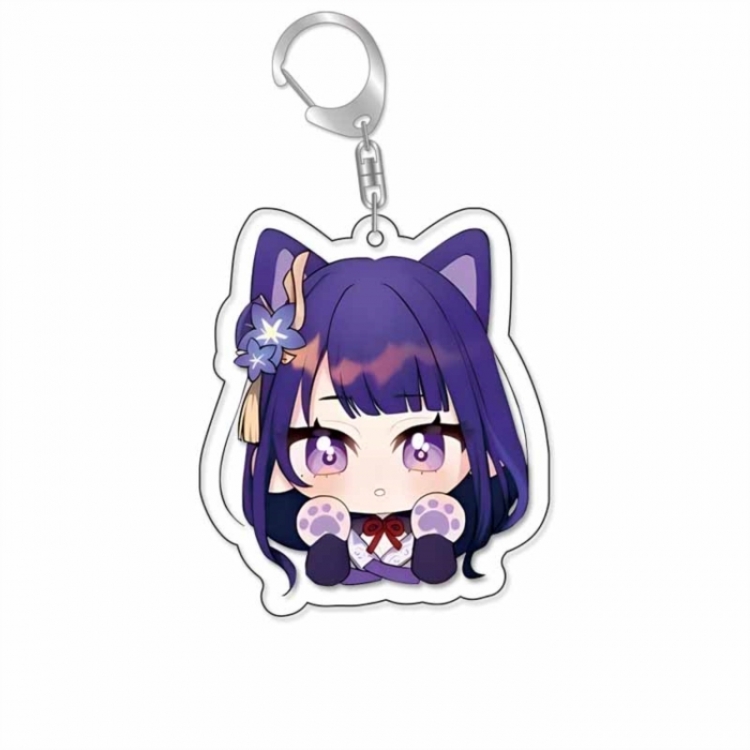 Genshin Impact Anime Acrylic Keychain Charm price for 5 pcs
