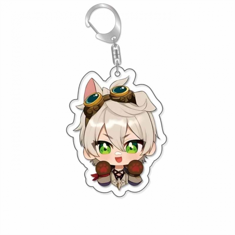 Genshin Impact Anime Acrylic Keychain Charm price for 5 pcs