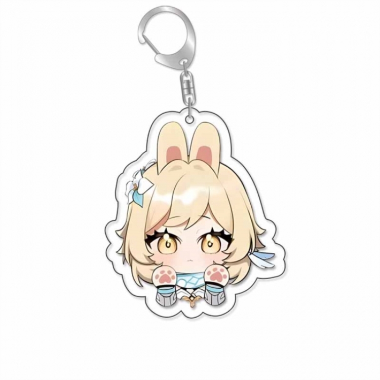 Genshin Impact Anime Acrylic Keychain Charm price for 5 pcs