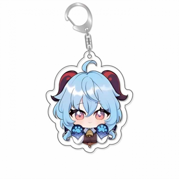 Genshin Impact Anime Acrylic Keychain Charm price for 5 pcs