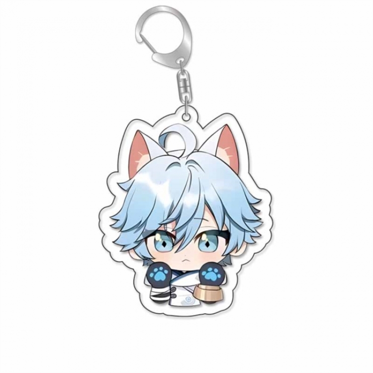 Genshin Impact Anime Acrylic Keychain Charm price for 5 pcs