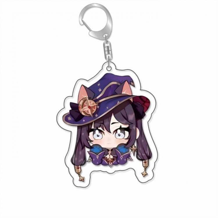Genshin Impact Anime Acrylic Keychain Charm price for 5 pcs