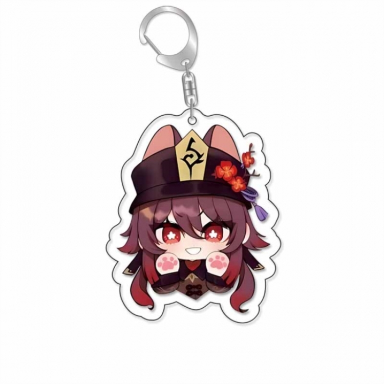 Genshin Impact Anime Acrylic Keychain Charm price for 5 pcs