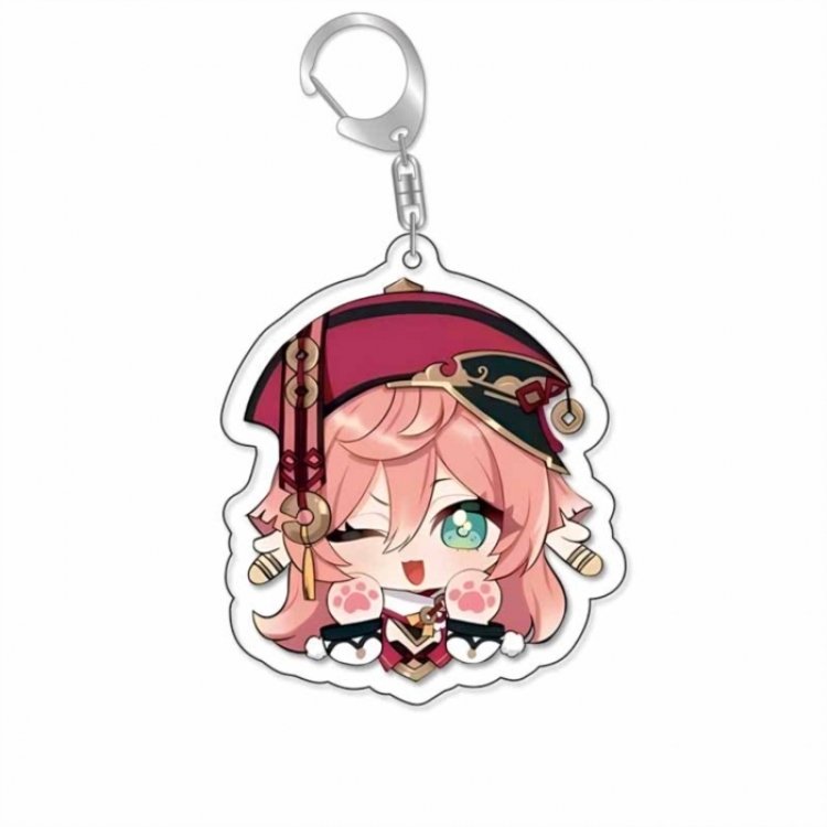 Genshin Impact Anime Acrylic Keychain Charm price for 5 pcs
