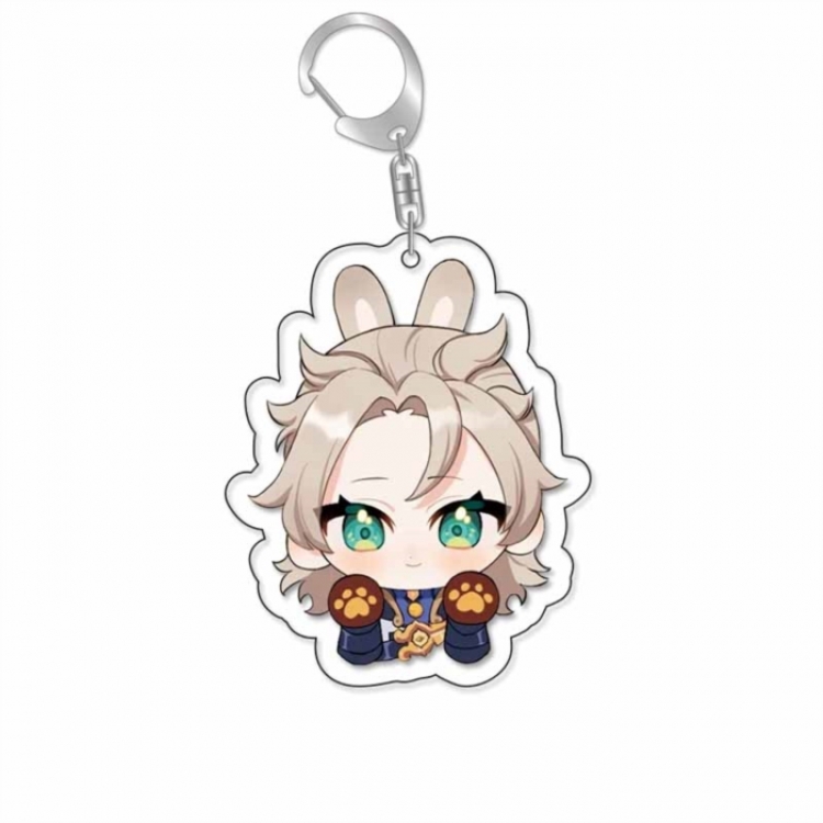 Genshin Impact Anime Acrylic Keychain Charm price for 5 pcs