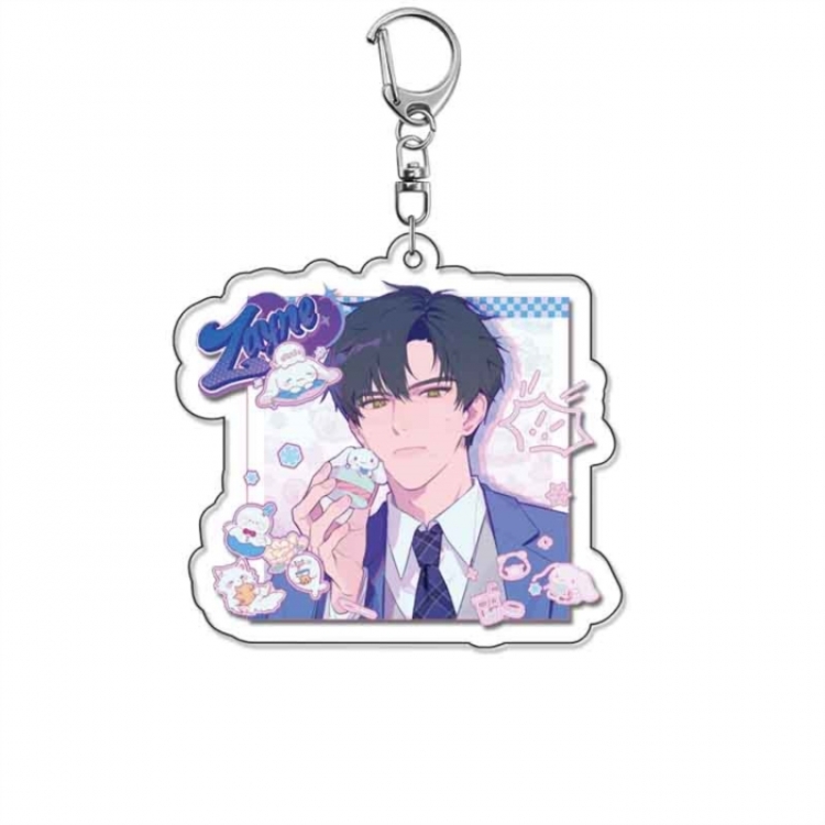 Love and Deepspace Anime Acrylic Keychain Charm price for 5 pcs