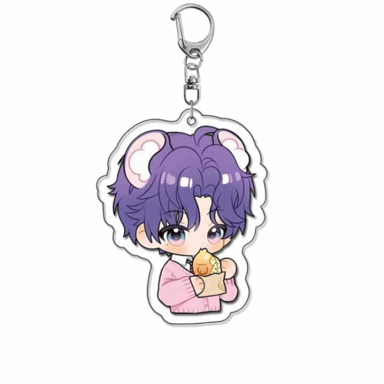 Love and Deepspace Anime Acrylic Keychain Charm price for 5 pcs