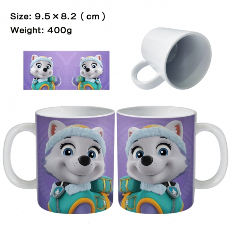 PAW Patrol Anime peripheral ceramic cup tea cup drinking cup 9.5X8.2cm