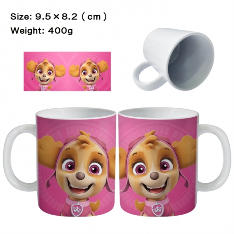 PAW Patrol Anime peripheral ceramic cup tea cup drinking cup 9.5X8.2cm