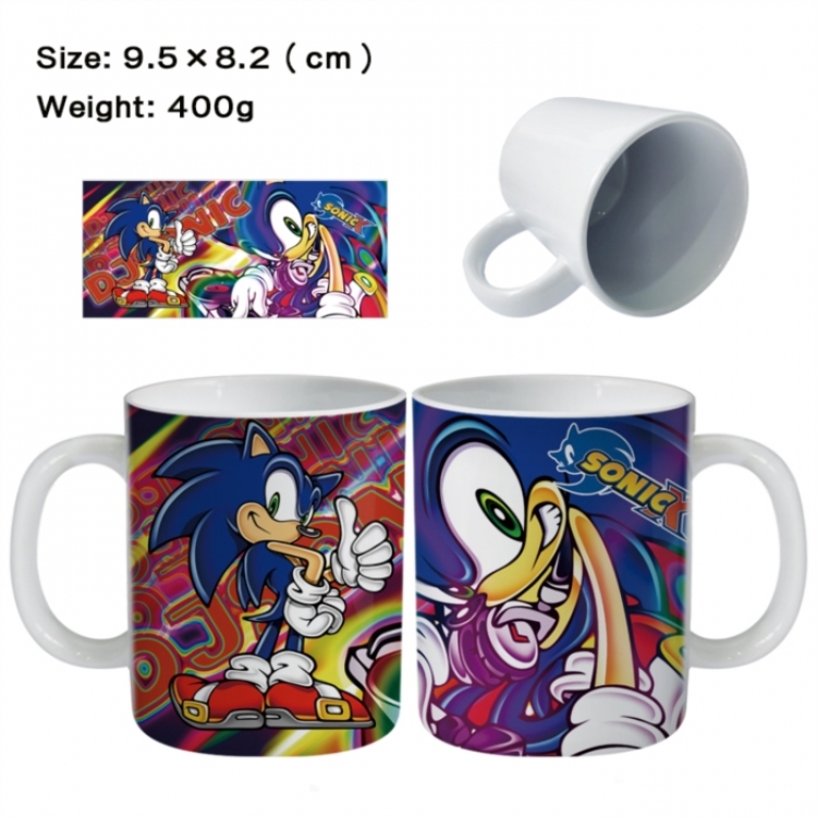 Sonic The Hedgehog Anime peripheral ceramic cup tea cup drinking cup 9.5X8.2cm