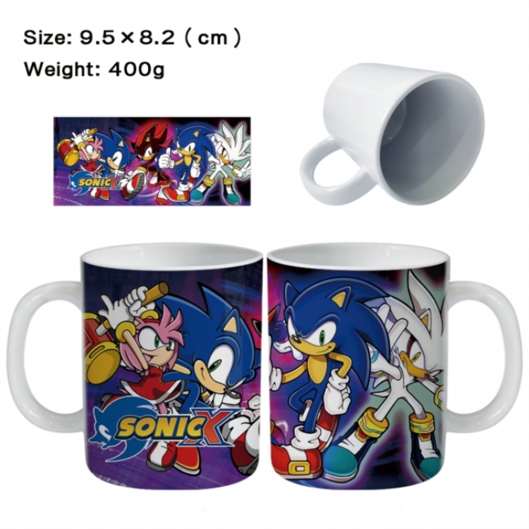 Sonic The Hedgehog Anime peripheral ceramic cup tea cup drinking cup 9.5X8.2cm