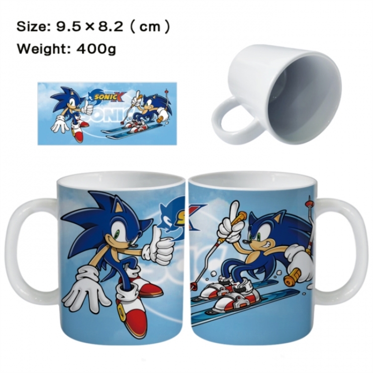 Sonic The Hedgehog Anime peripheral ceramic cup tea cup drinking cup 9.5X8.2cm