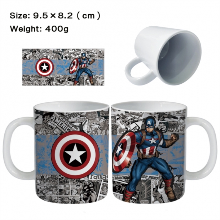 Marvel Anime peripheral ceramic cup tea cup drinking cup 9.5X8.2cm