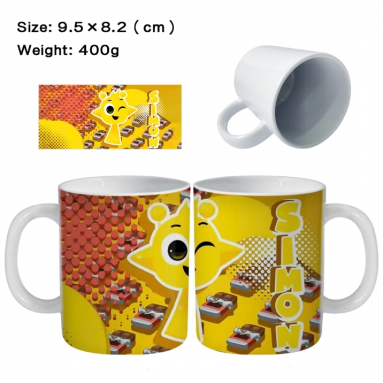Sprunki Anime peripheral ceramic cup tea cup drinking cup 9.5X8.2cm
