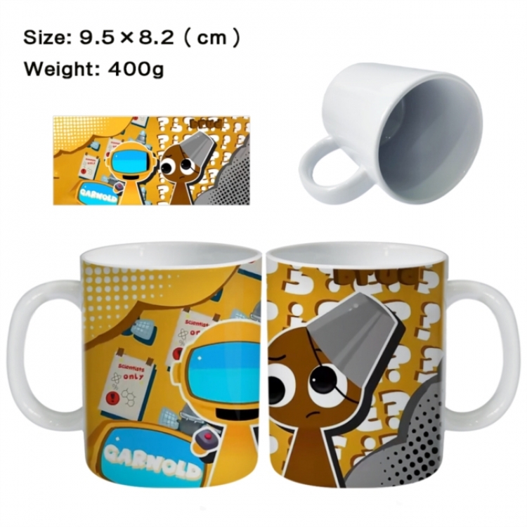 Sprunki Anime peripheral ceramic cup tea cup drinking cup 9.5X8.2cm