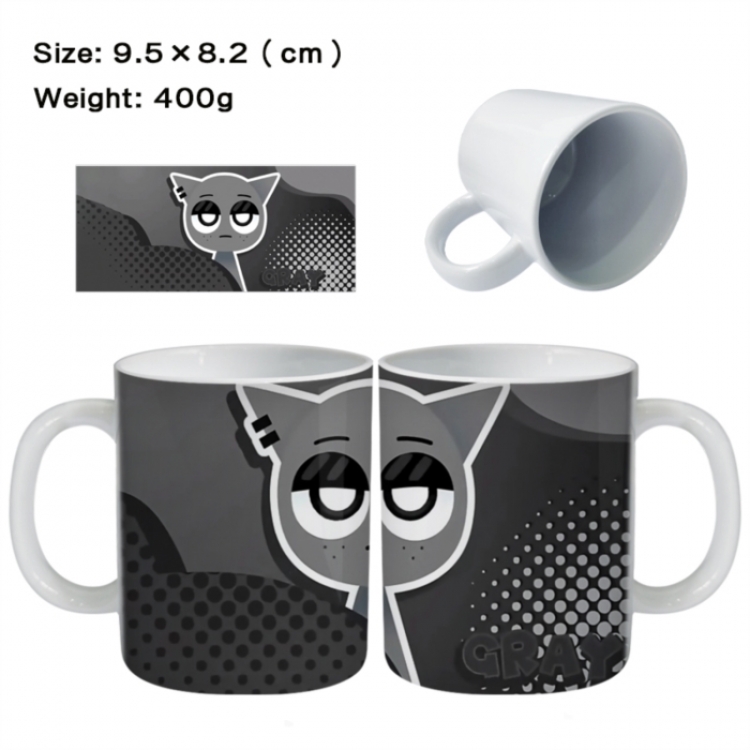 Sprunki Anime peripheral ceramic cup tea cup drinking cup 9.5X8.2cm