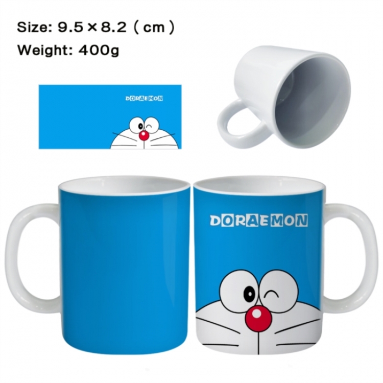 Doraemon Anime peripheral ceramic cup tea cup drinking cup 9.5X8.2cm