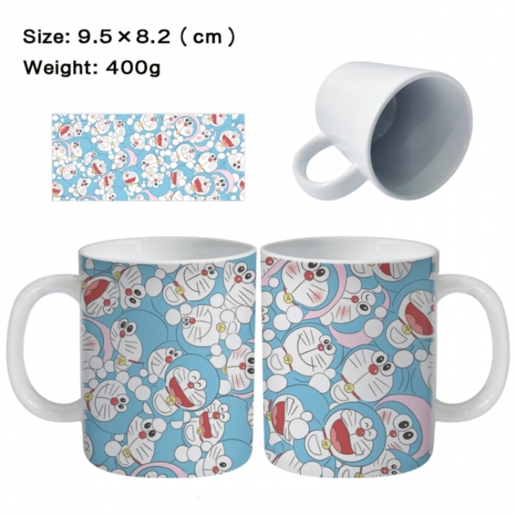 Doraemon Anime peripheral ceramic cup tea cup drinking cup 9.5X8.2cm