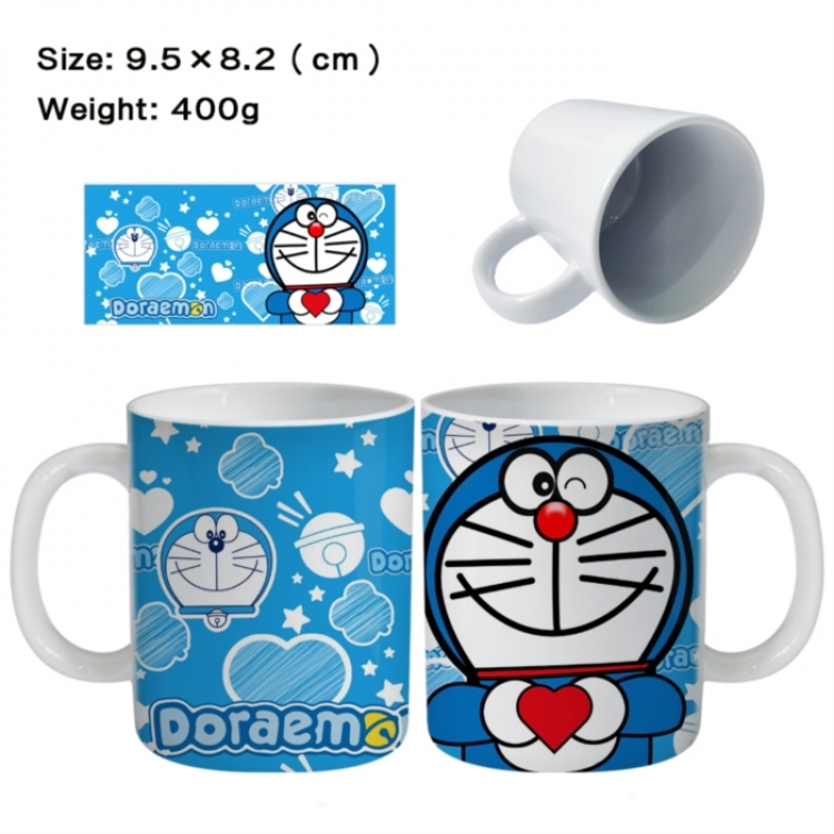 Doraemon Anime peripheral ceramic cup tea cup drinking cup 9.5X8.2cm