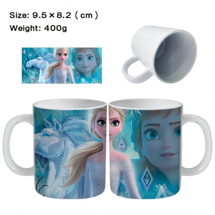 Frozen Anime peripheral ceramic cup tea cup drinking cup 9.5X8.2cm