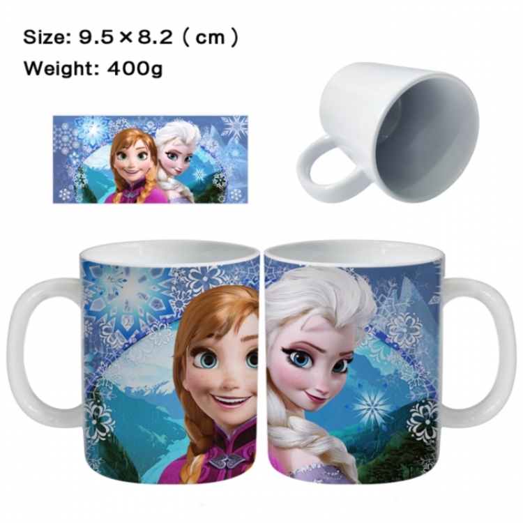 Frozen Anime peripheral ceramic cup tea cup drinking cup 9.5X8.2cm