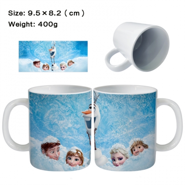 Frozen Anime peripheral ceramic cup tea cup drinking cup 9.5X8.2cm