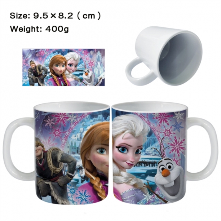 Frozen Anime peripheral ceramic cup tea cup drinking cup 9.5X8.2cm