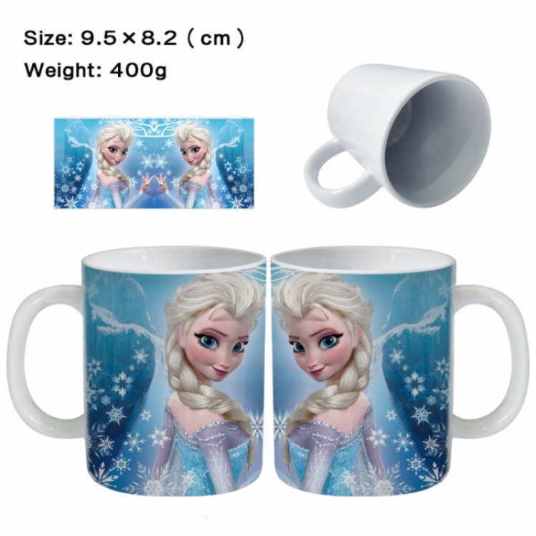 Frozen Anime peripheral ceramic cup tea cup drinking cup 9.5X8.2cm