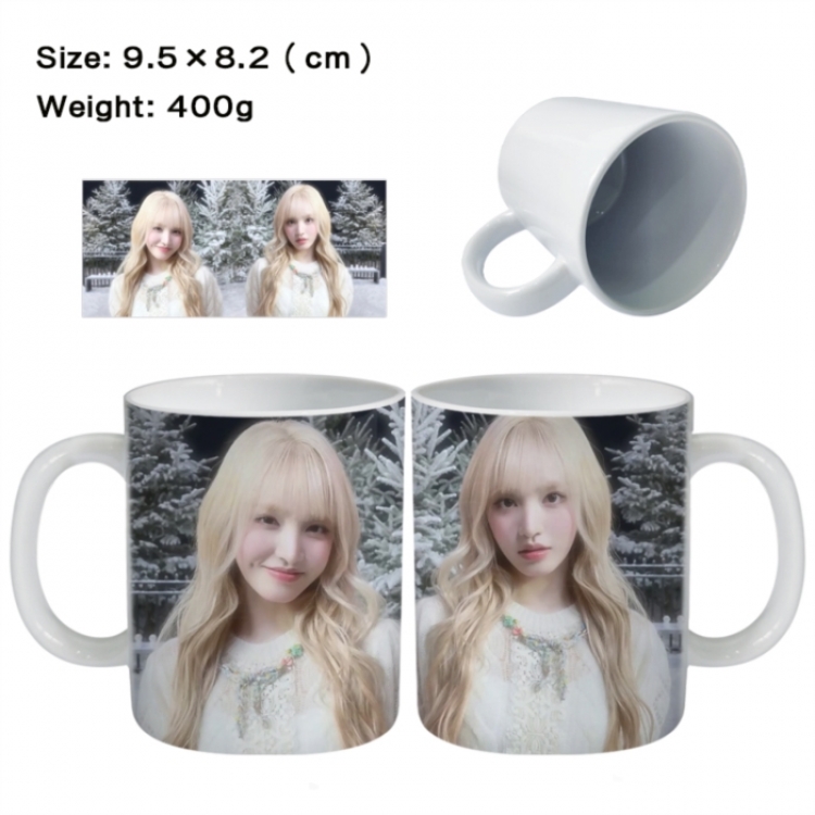 IVE Anime peripheral ceramic cup tea cup drinking cup 9.5X8.2cm