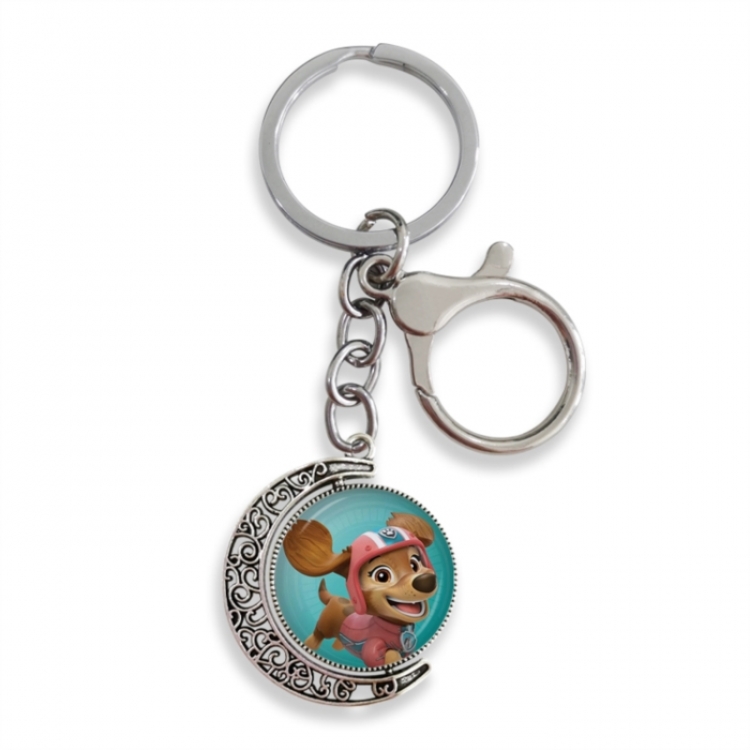 PAW Patrol Anime double-sided crystal rotating gemstone keychain pendant price for 5 pcs