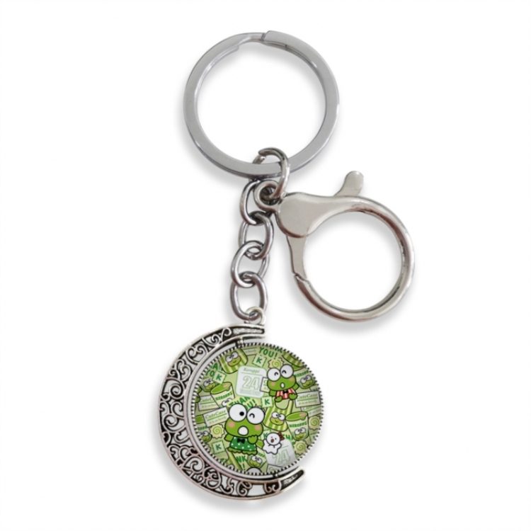 sanrio Anime double-sided crystal rotating gemstone keychain pendant price for 5 pcs