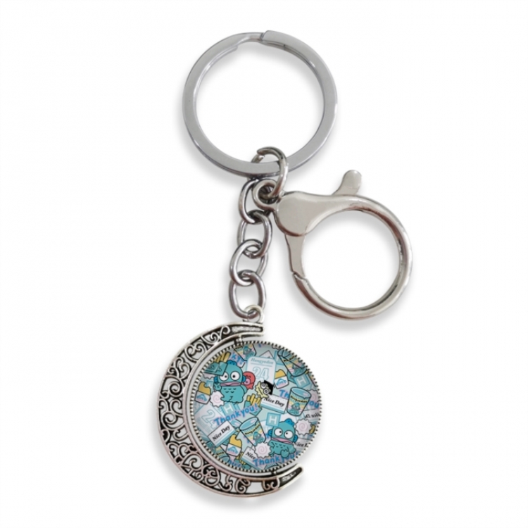 sanrio Anime double-sided crystal rotating gemstone keychain pendant price for 5 pcs