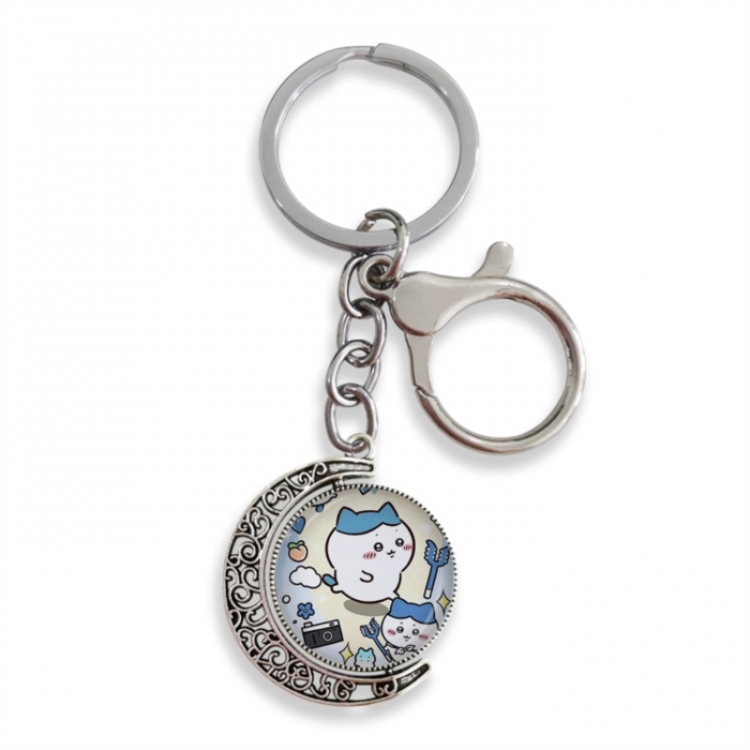 Chiikawa Anime double-sided crystal rotating gemstone keychain pendant price for 5 pcs